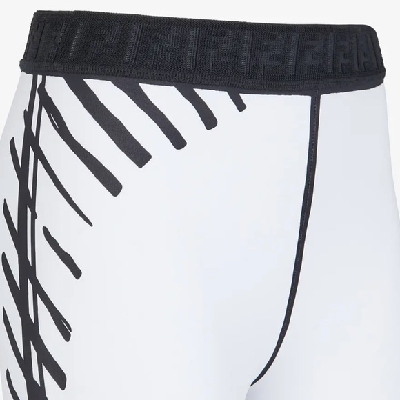 Fendi Roma Joshua Vides Tech Fabric Leggings XL - Picture 11 of 11